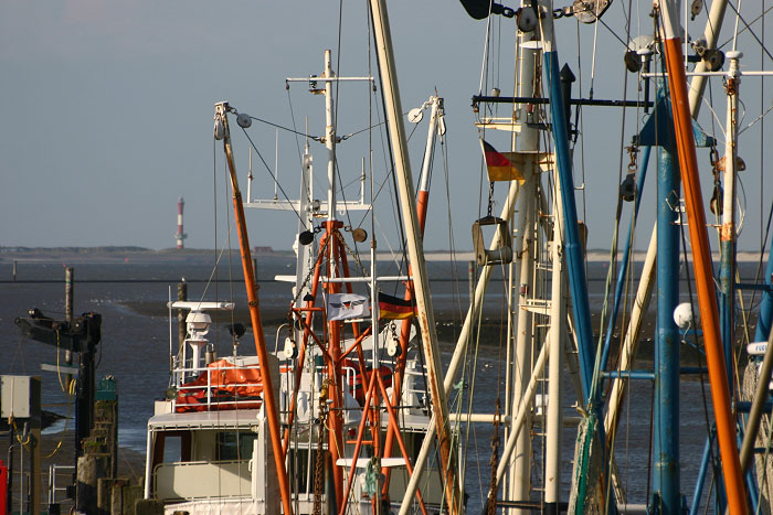 Blick von Harlesiel nach Wangerooge