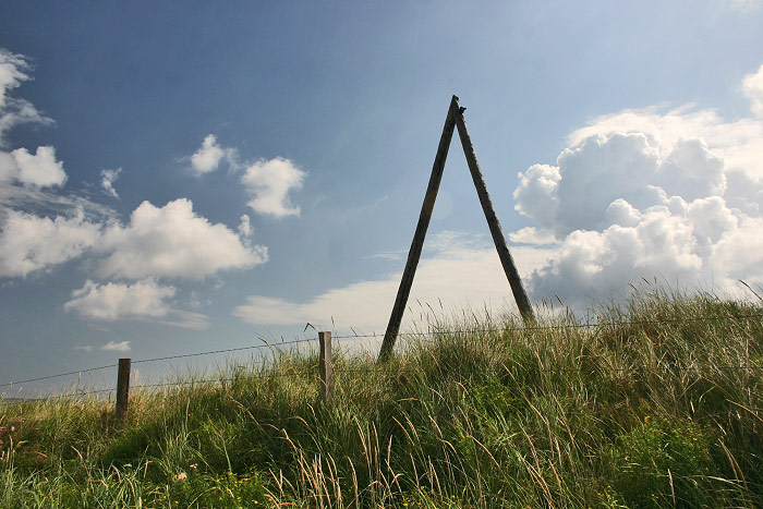 A-Mast in den Dünen