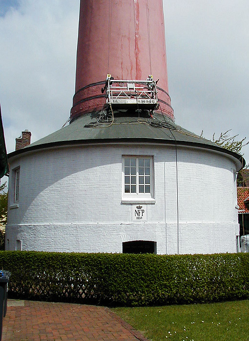 Neuanstrich des Alten Leuchtturms