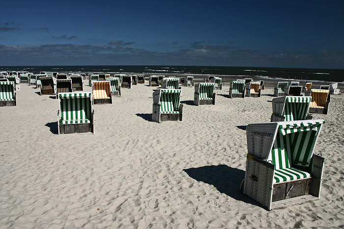 Verlassene Strandkörbe