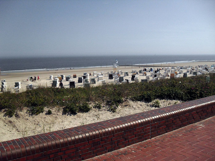 Westliche Strandpromenade mit Blick zum Hauptbad