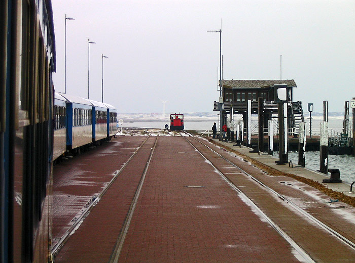 Westanleger kurz vor der Abfahrt