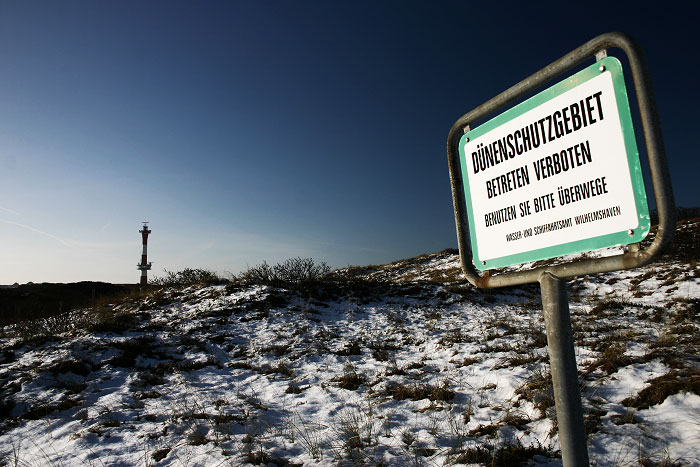 Dünenschutzgebiet, Betreten verboten