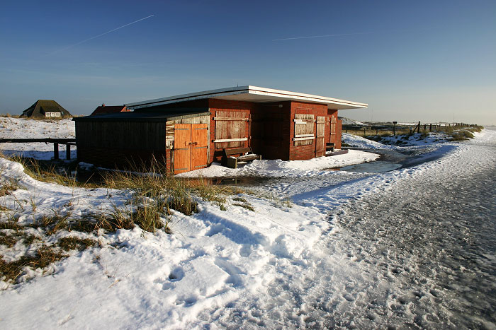 Toilettengebäude beim Westbad