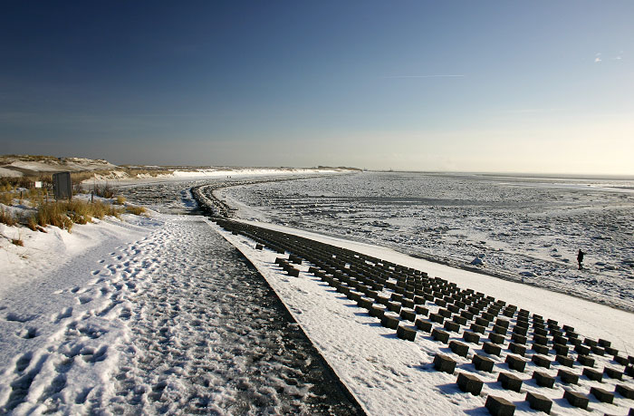 Blick vom Deckwerk zum Harle Hörn