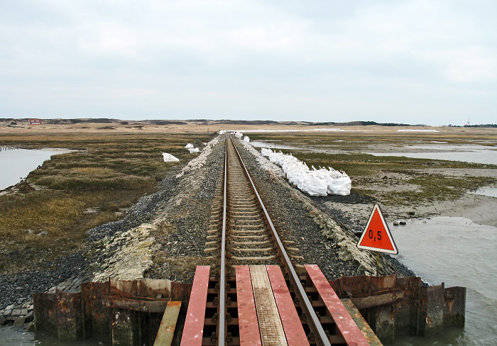 Gleisbaustelle bei den Aalkuhlen
