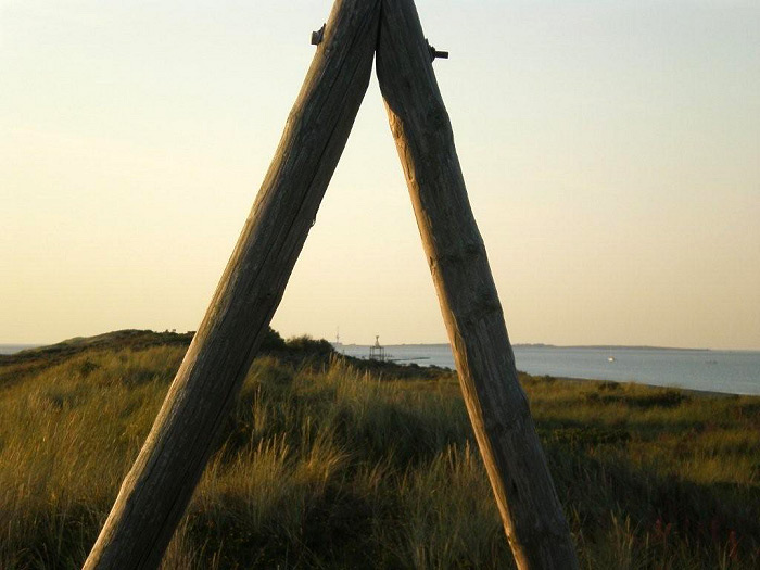 A-Mast in den Ostdünen
