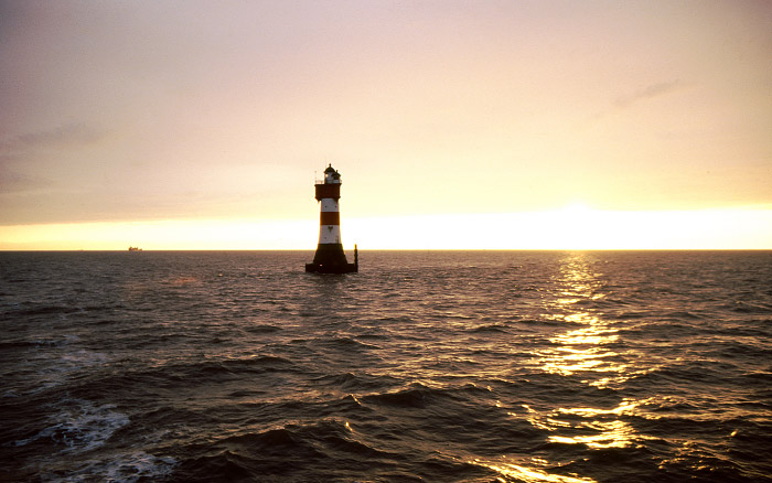 Außenweser mit Leuchtturm Roter Sand