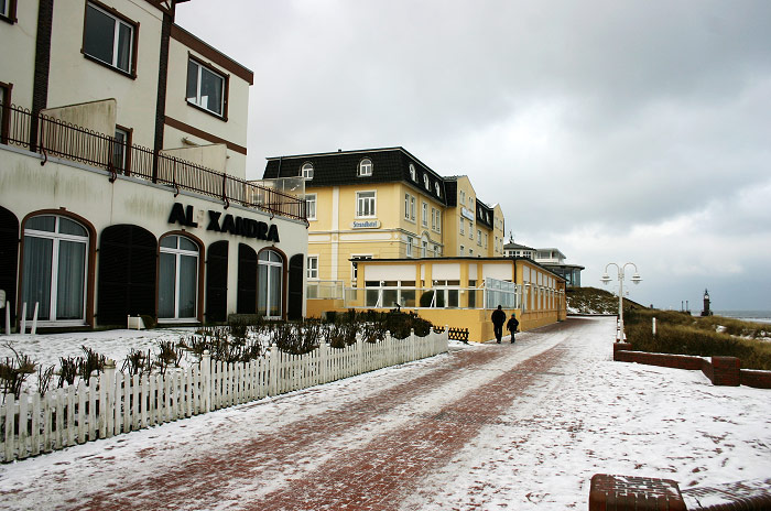 Angezuckerte Strandpromenade