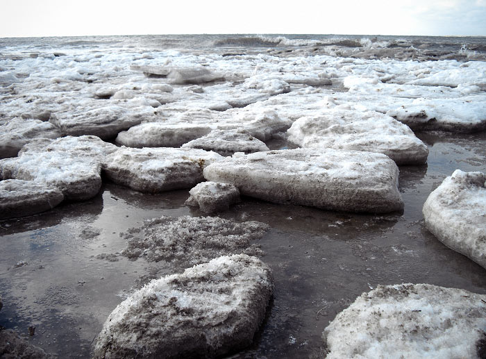 Packeis am Weststrand