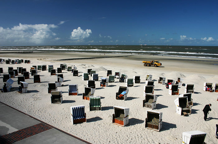 Hauptstrand im Frühjahr