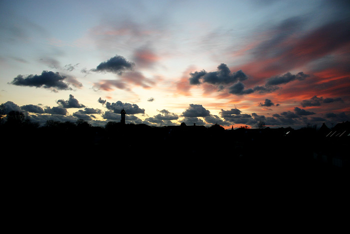 Abendstimmung in den Siedlerstraßen-Dünen