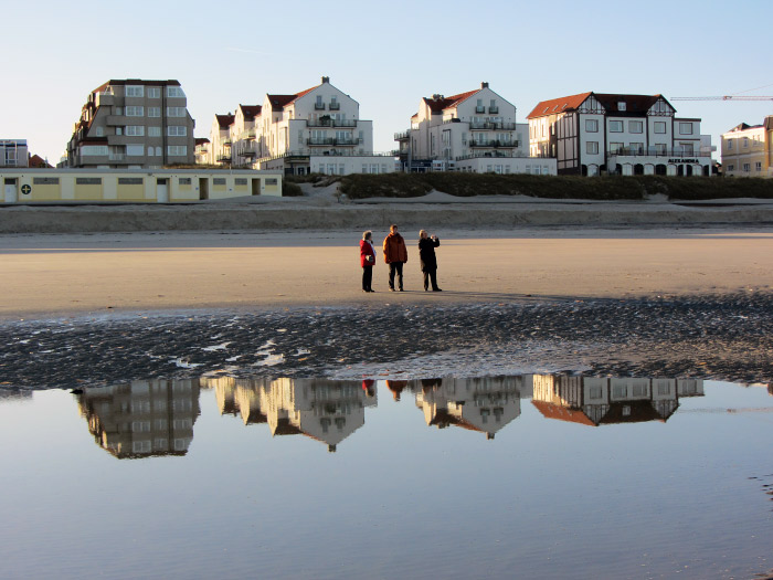 Freundlicher Januartag am Strand