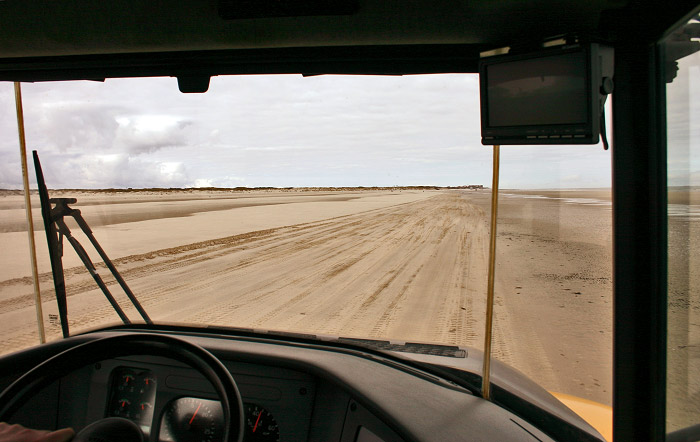 Rückfahrt zum Hauptstrand