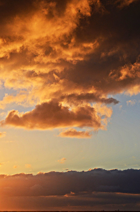 Abendwolken über der Nordsee