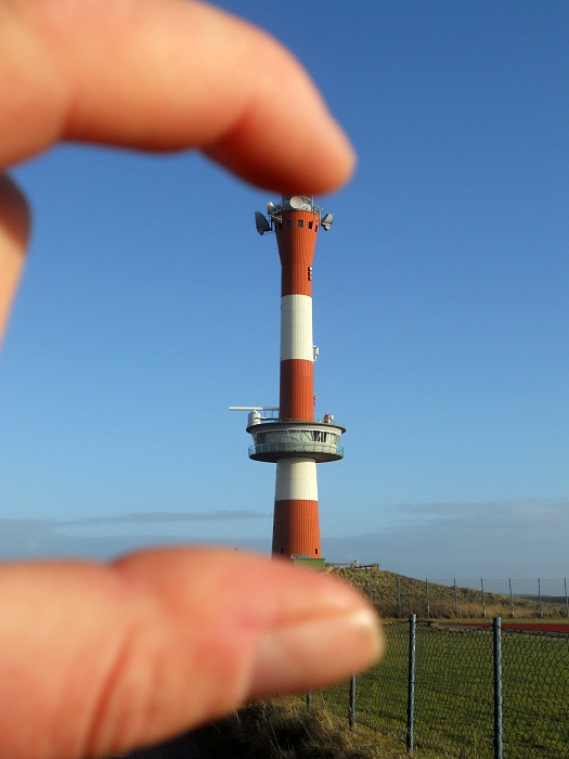Neuer Leuchtturm zwischen den Fingern