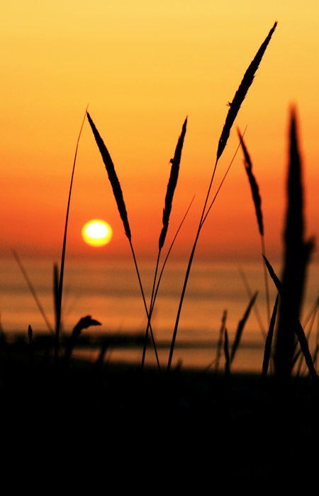 Sonnenuntergang an der Waterkant