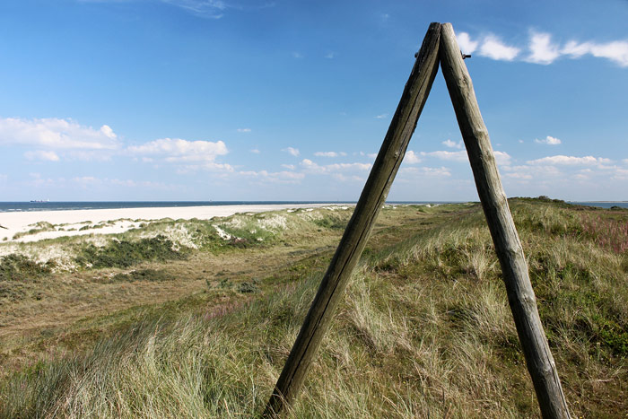 A-Mast auf den Ostdünen