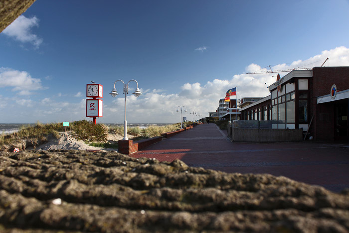Strandpromenade vom Navigator aus gesehen