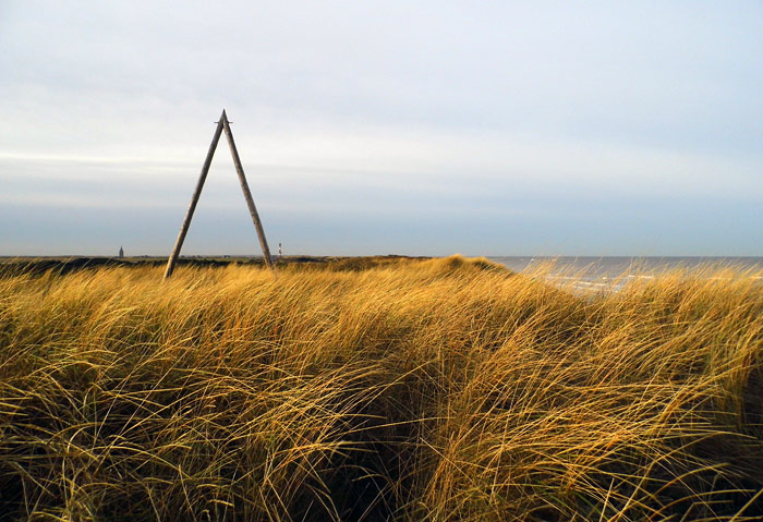 A-Mast in der Wintersonne