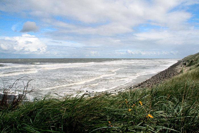 Norddeckwerk zur Hochwasserzeit