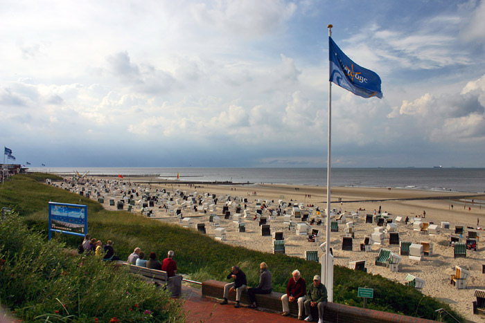 Hauptstrand bei Niedrigwasser