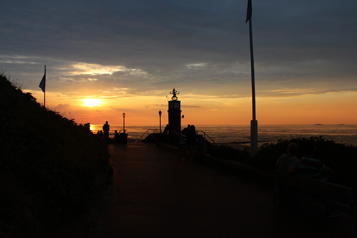Untergehende Sonne