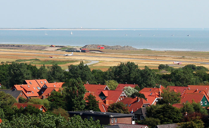 Deichbaustelle vom Leuchtturm aus gesehen