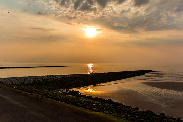 Sonnenuntergang am Westende