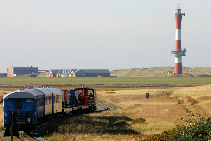 Inselbahn in voller Fahrt