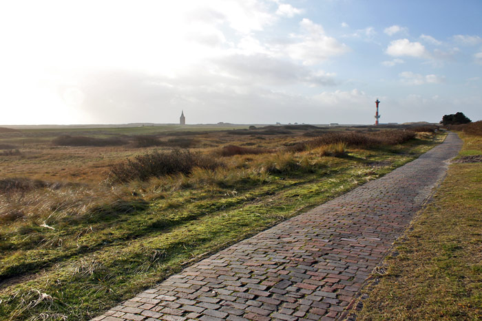 Fußweg zum Westen auf dem Reichsdeich