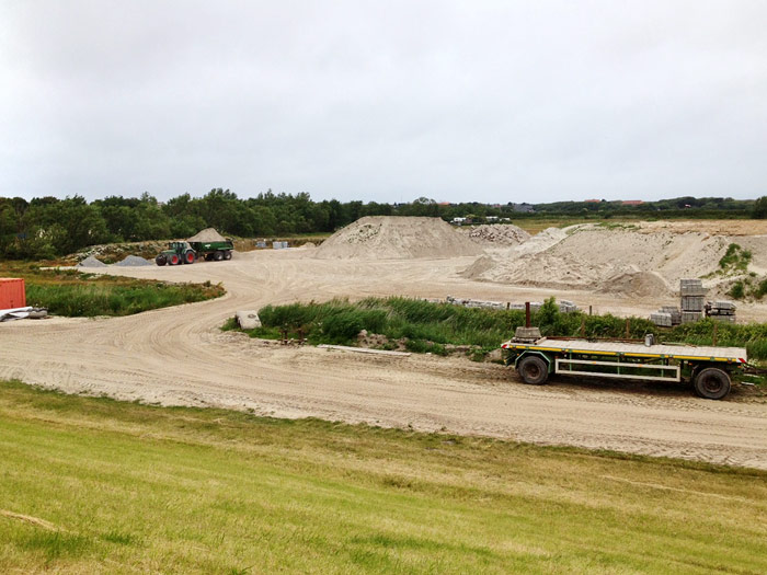 Deichbaustelle