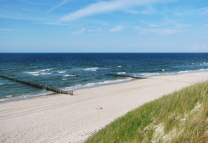 Strand von der Aussichtsdüne aus gesehen