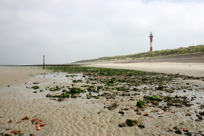 Steintrümmer am Weststrand