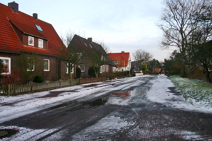 Charlottenstraße nach dem Schneeschauer