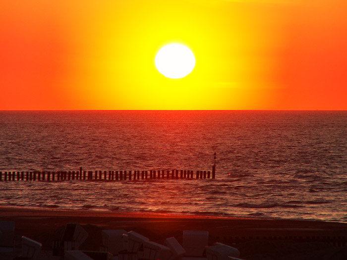 Sonnenuntergang über dem Meer