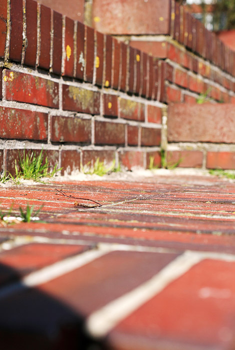 Geklinkerte Treppenstufen