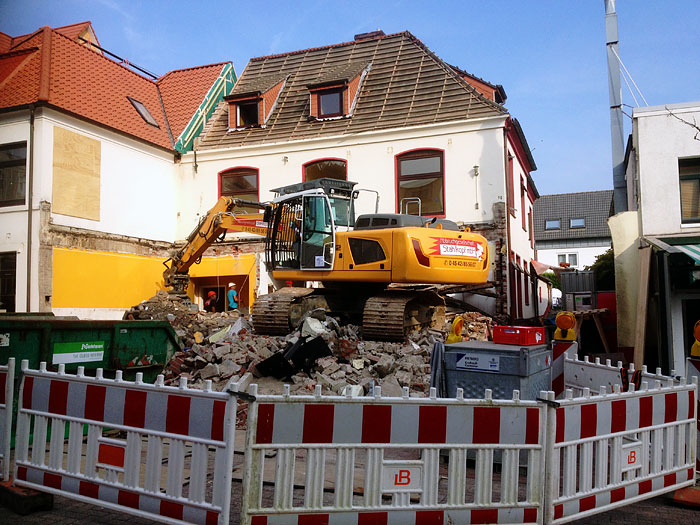 Abbruch der Fleischerei Drees