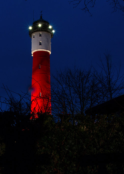 Alter Leuchtturm im Dämmerlicht