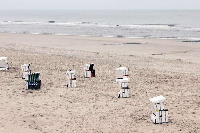 November-Strandkörbe