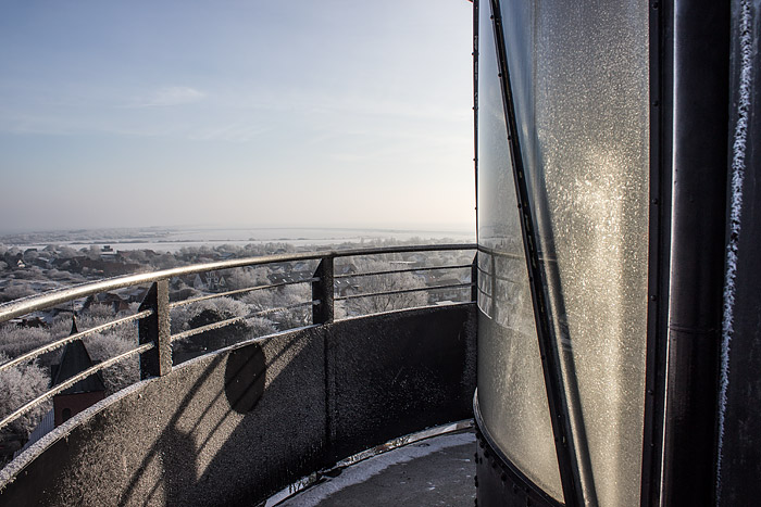 Auf der Aussichtsplattform des Leuchtturms