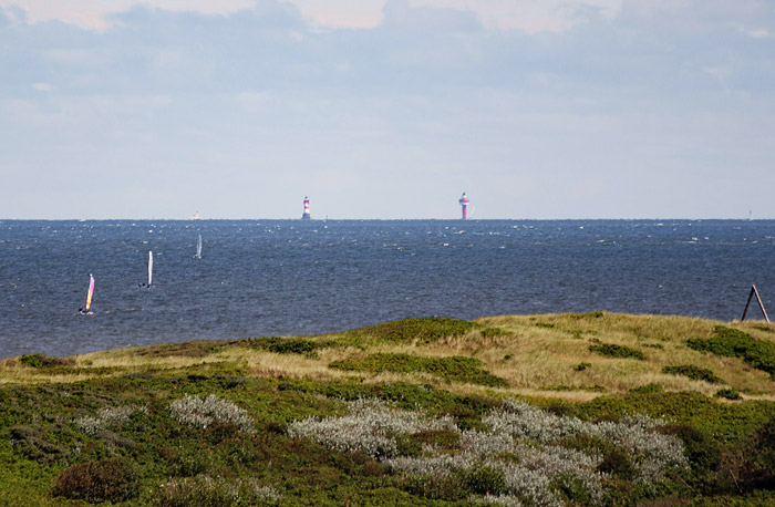 Leuchttürme in der Außenweser