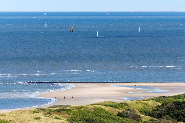 Blick vom Neuen Leuchtturm zum Pegel