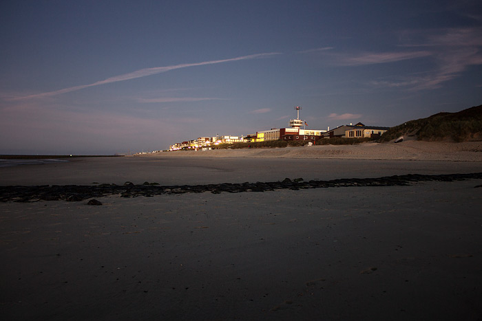 Abenddämmerung am Strand