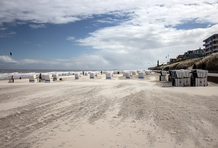 Hauptstrand im Frühjahr