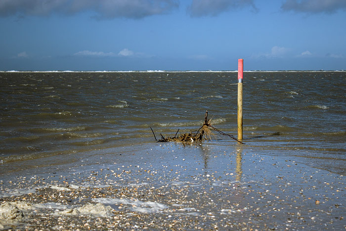 Pfahl am Oststrand