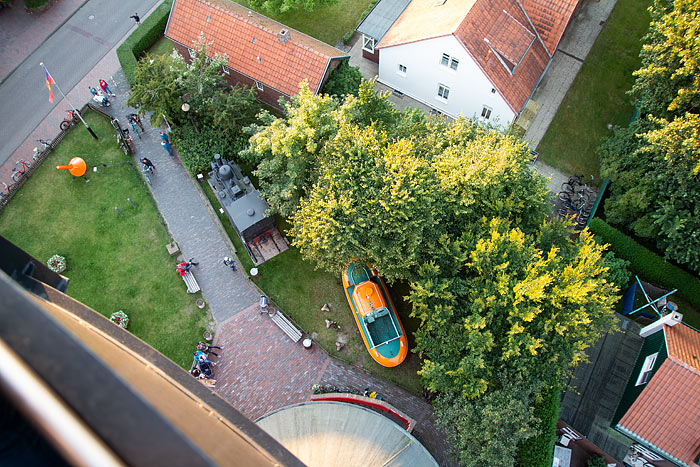 Außenbereich des Heimatmuseums von oben