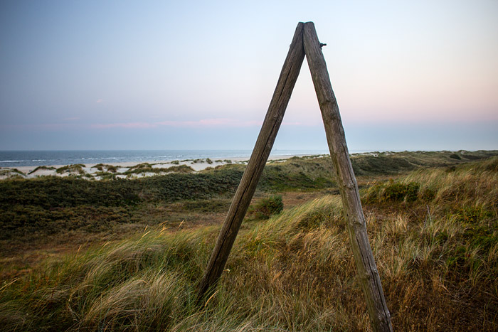 A-Mast in den Ostdünen