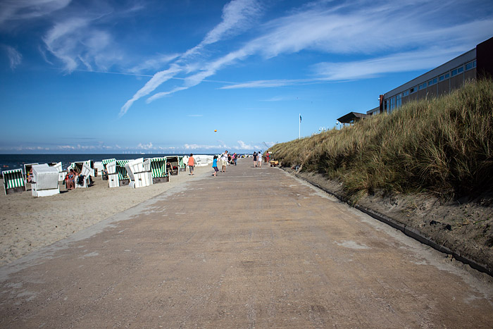 Strandmauer im Bereich des Tagesstrandes