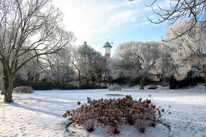 Dorfplatz im Winter